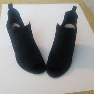 Vince Camuto Black Kensa Peep Toe Bootie